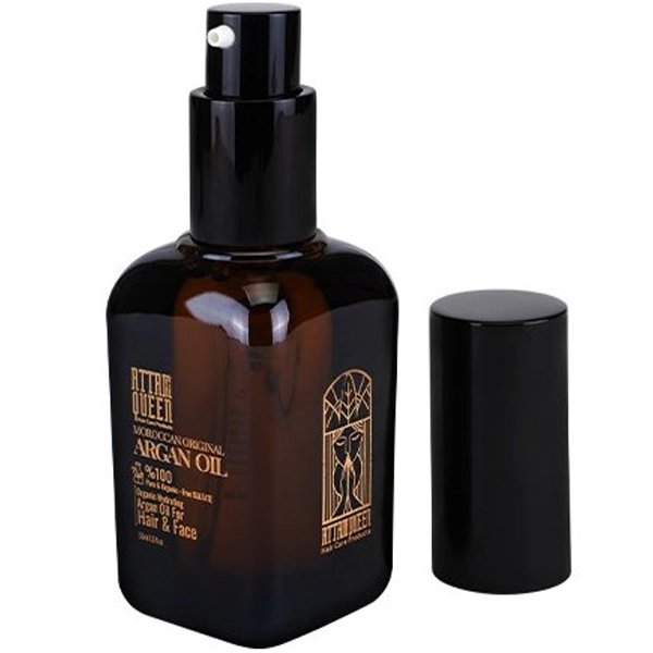 روغن آرگان بلک کربن آتام مراکشی اصل بدون سولفات مناسب مو و صورت 50 میل | Attam Queen Black Carbon Argan Oil Morocco Original for Hair & Face 50ml